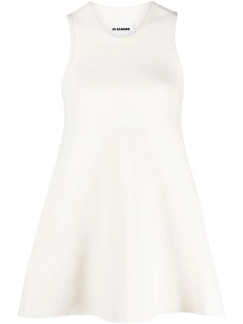 Jil Sander cropped-detail sleeveless blouse - Neutrals - zdjęcie produktu nr 1