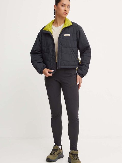Columbia kurtka Wallowa Insulated damska kolor czarny przejściowa oversize 2090751