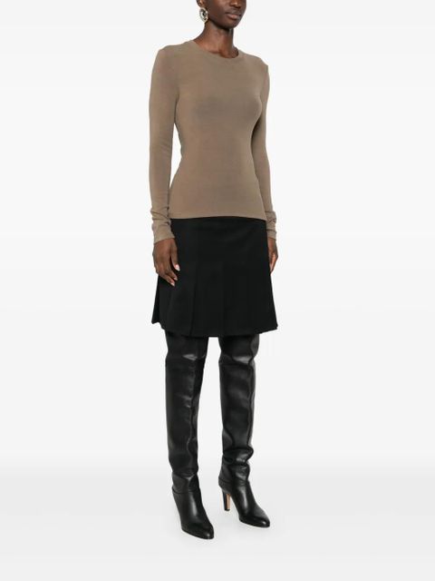 Eleh fine-knit jumper - Brown