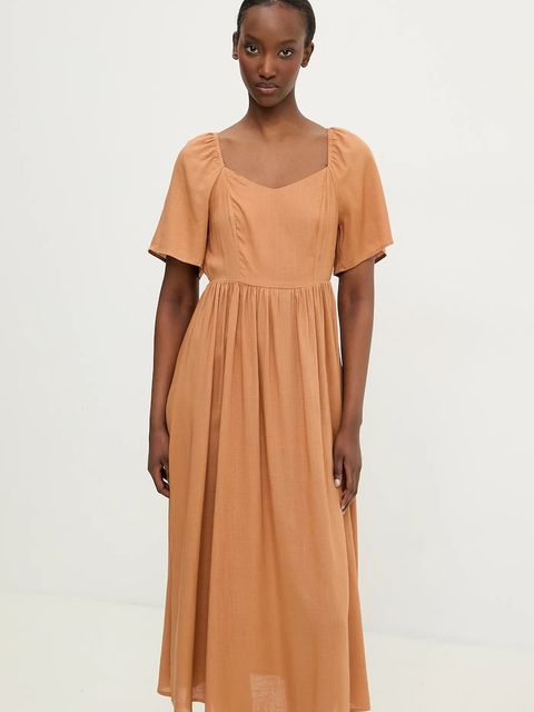 Answear.LAB sukienka z lnem