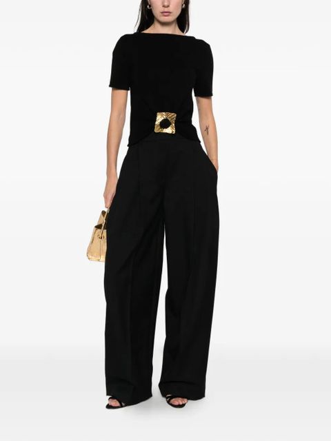 Cult Gaia square-detail top - Black