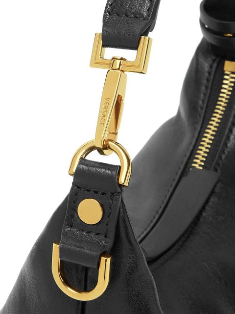 Versace Tag Hobo bag - Black