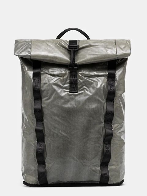 Rains plecak Sibu Rolltop Rucksack W3 kolor zielony duży gładki 14770.108 - zdjęcie produktu nr 1