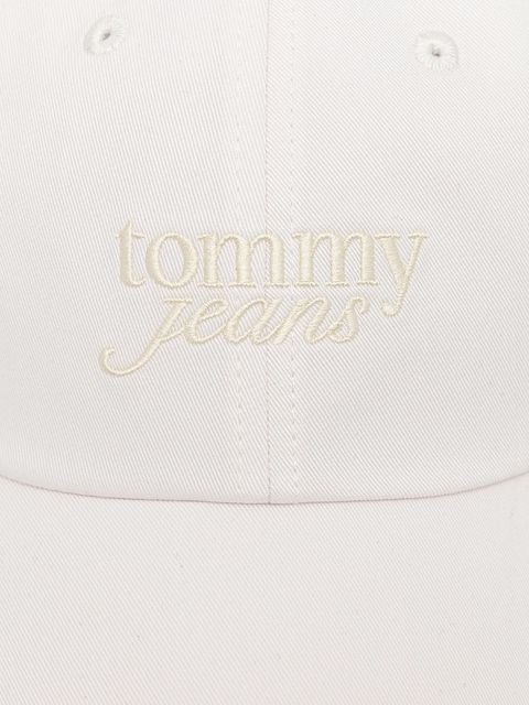 Tommy Jeans czapka z daszkiem bawełniana kolor biały AW0AW17815 - zdjęcie produktu nr 2