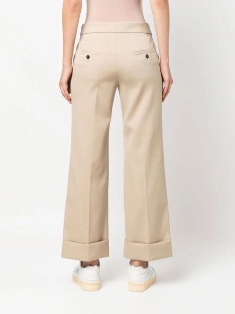 Lanvin mid-rise cropped wool trousers - Neutrals