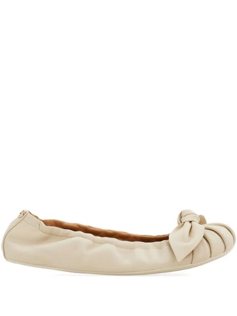 Ferragamo bow-detailing ballet flat - Neutrals - zdjęcie produktu nr 1