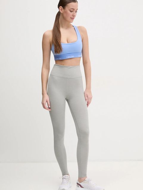 Calvin Klein Performance legginsy treningowe kolor szary gładkie LVGWS5L612
