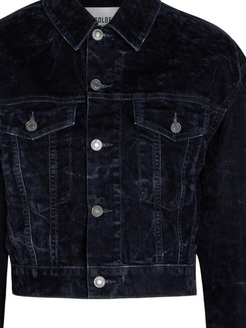 AGOLDE buttoned flap-pocket jacket - Blue - zdjęcie produktu nr 2