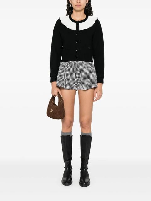 SANDRO two-tone cardigan - Black