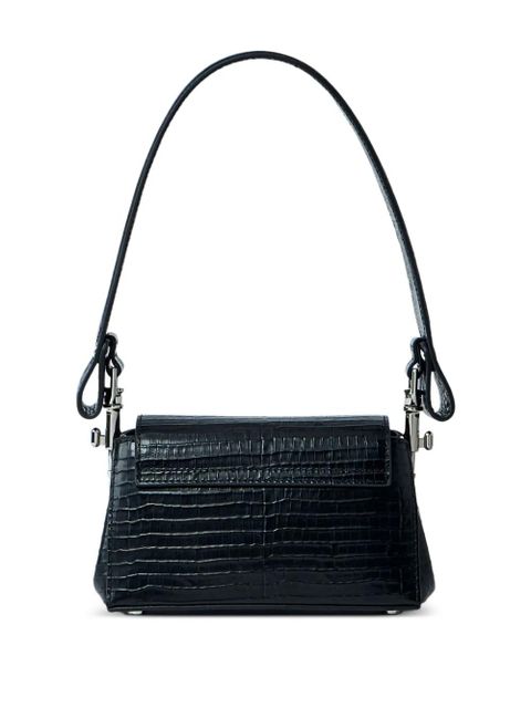 Vivienne Westwood small Hazel croc-embossed flap shoulder bag - Black - zdjęcie produktu nr 2