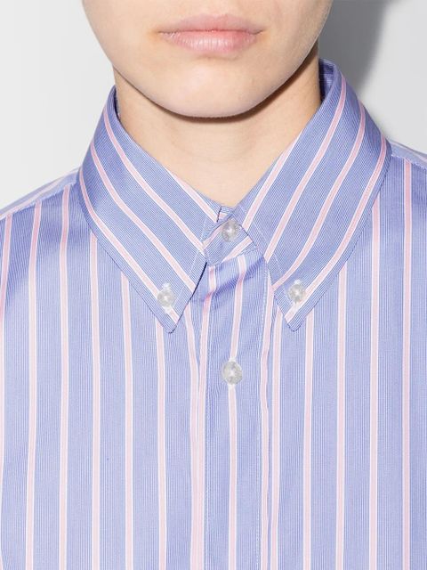 ETRO oversize pinstripe pattern shirt - Blue