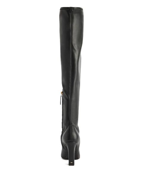 Giuseppe Zanotti square-toe knee-high boots - Black - zdjęcie produktu nr 2