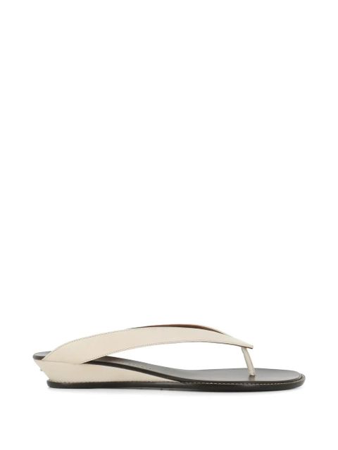 Giuseppe Zanotti leather flip-flops - Neutrals - zdjęcie produktu nr 1