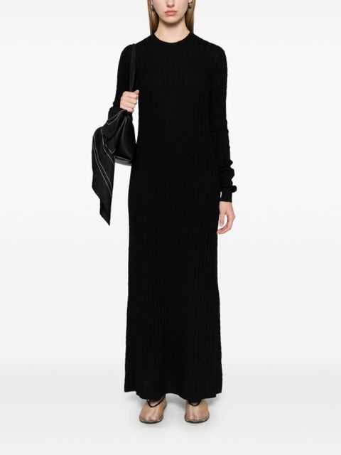 TOTEME cable-knit maxi dress - Black - zdjęcie produktu nr 2