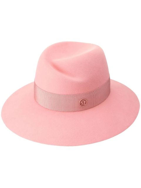 Maison Michel Virginie wool-felt fedora hat - Pink - zdjęcie produktu nr 1