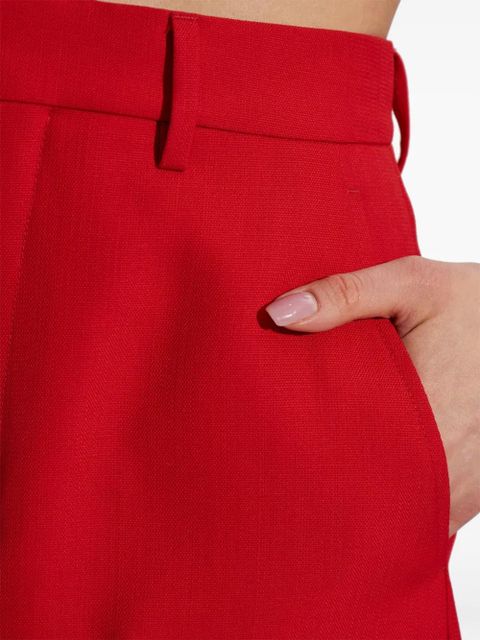 AMI Paris virgin wool shorts - Red