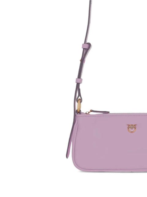 PINKO logo plaque shoulder bag - Purple