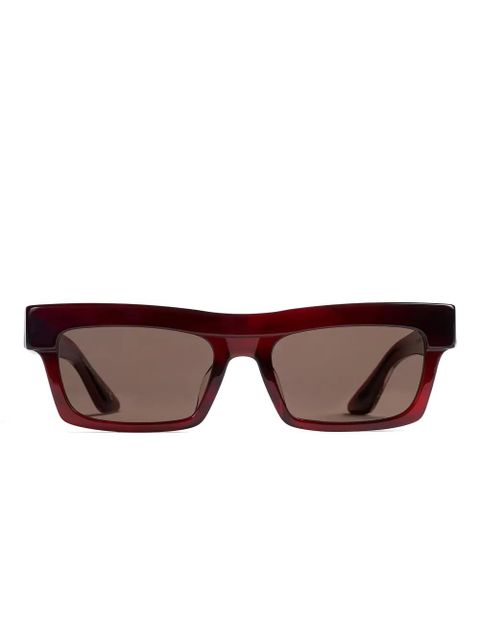 KHAITE rectangle-frame sunglasses - Red - zdjęcie produktu nr 1