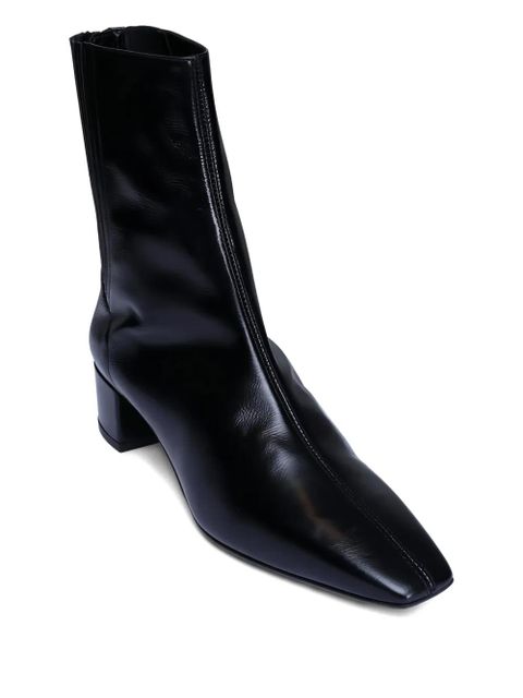 Aquazzura leather block-heel boots - Black
