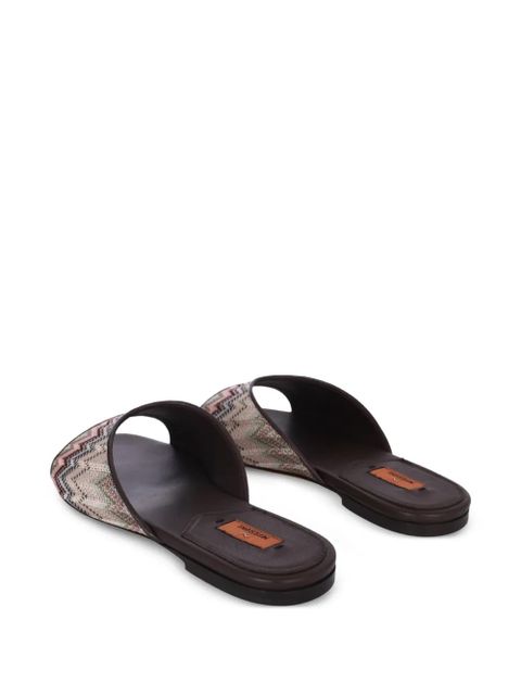 Missoni Liza flat sandals - Brown