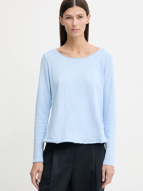 Marc O'Polo longsleeve bawełniany kolor niebieski 5000009292 - zdjęcie produktu nr 1