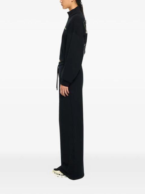 Off-White Bookish logo-print trousers - Black