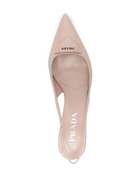 Prada 75mm slingback pumps - Neutrals