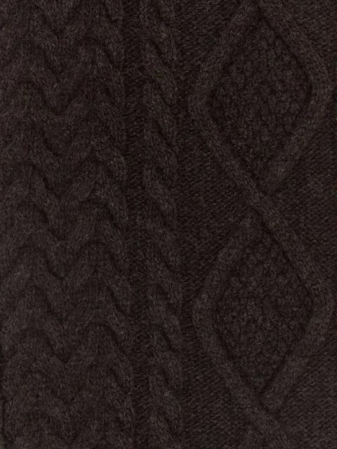 Miu Miu dark brown textured scarf