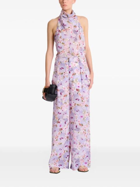 Balmain Poppy Flower trousers - Purple - zdjęcie produktu nr 2