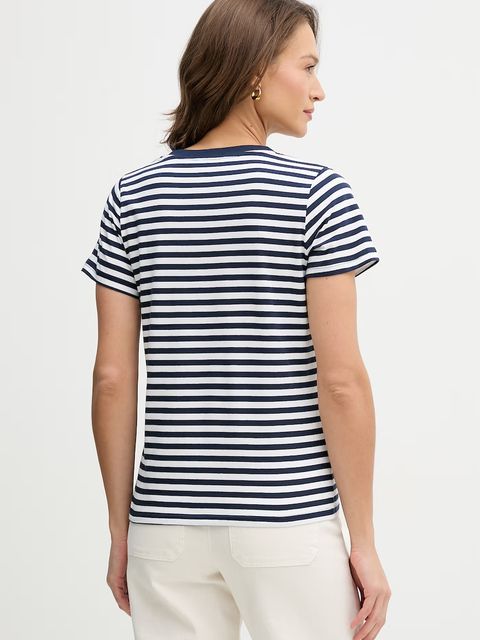 U.S. Polo Assn. t-shirt bawełniany STRIPE V-NECK - zdjęcie produktu nr 2