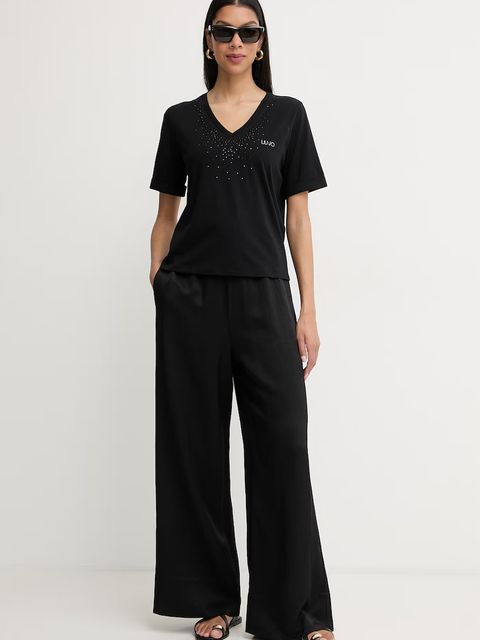 Liu Jo t-shirt damski bawełniany - zdjęcie produktu nr 1