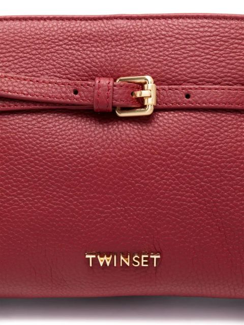 TWINSET logo-lettering cross body bag - Red