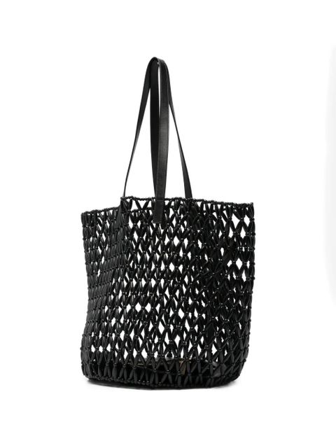 Saint Laurent beaded shoulder bag - Black