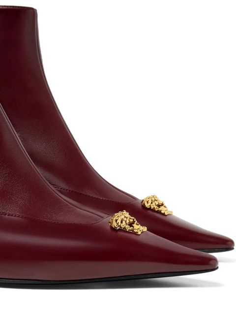 Versace 55mm La Medusa pointed-toe boots - Red