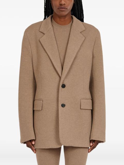 Ferragamo single-breasted flap-pocket blazer - Neutrals