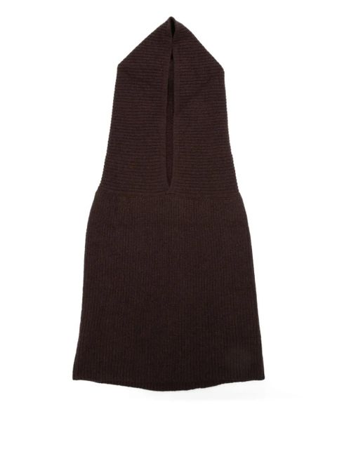 Alysi knitted hood - Brown