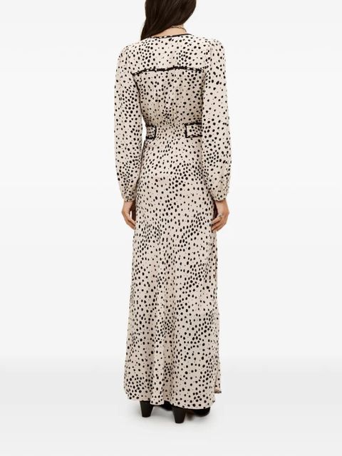 Ba&Sh Derby polka-dot V-neck maxi dress - Neutrals - zdjęcie produktu nr 2