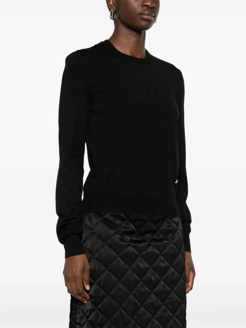 Moschino fine-knit sweater - Black