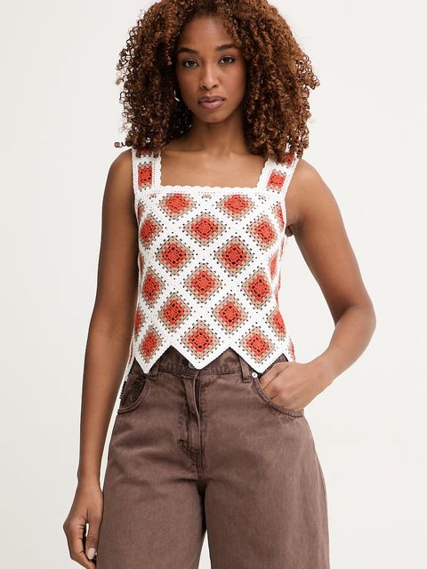 Marella top damski z bawełną Emme by Marella - zdjęcie produktu nr 1