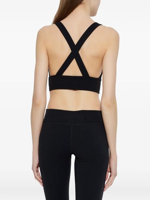 MISBHV logo-print sports bra - Black