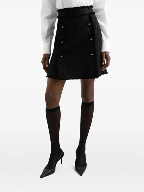 Dolce & Gabbana DNA tweed mini skirt - Black