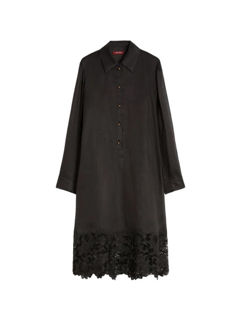 Max Mara lace-panel midi dress - Black - zdjęcie produktu nr 1