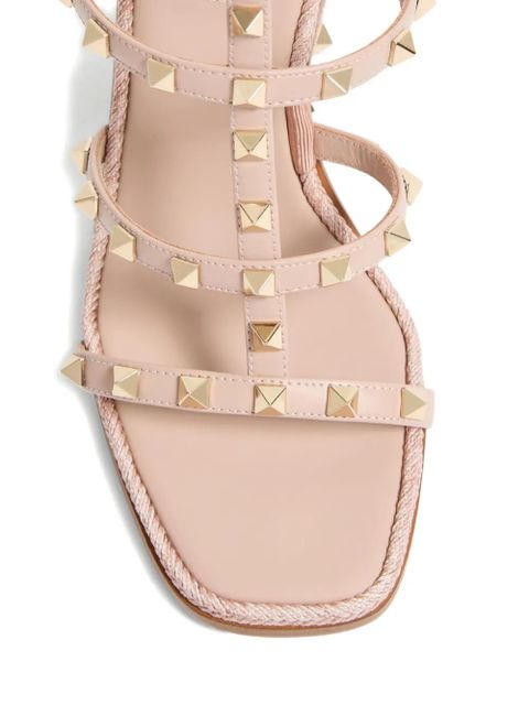 Valentino Garavani 80mm Rockstud wedge sandals - Pink