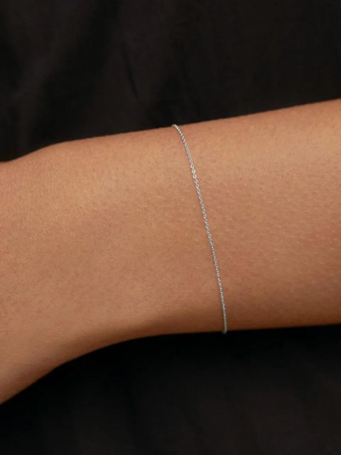 Monica Vinader 14K white gold Super Fine bracelet - Silver - zdjęcie produktu nr 2