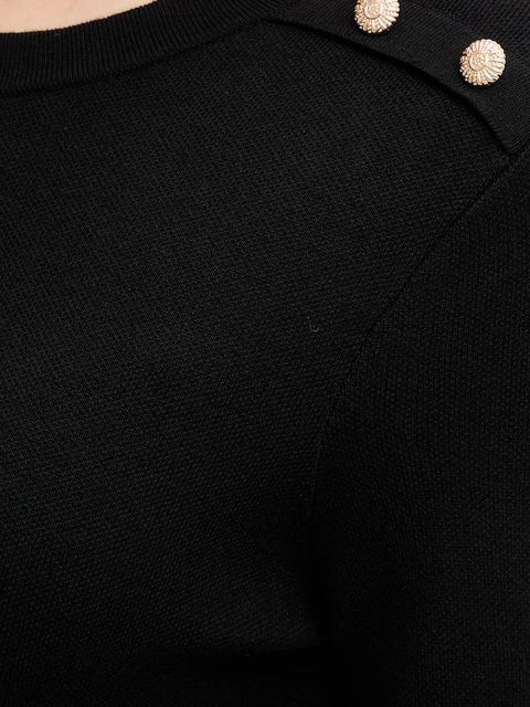 Morgan sukienka z domieszką wełny kolor czarny mini rozkloszowana RMCOLO