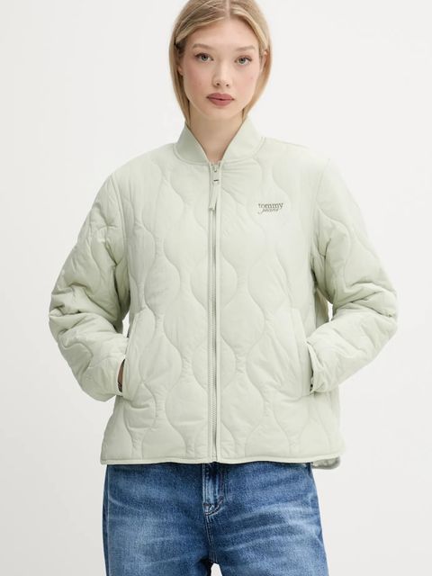 Tommy Jeans kurtka kolor zielony przejściowa DW0DW20962 - zdjęcie produktu nr 1