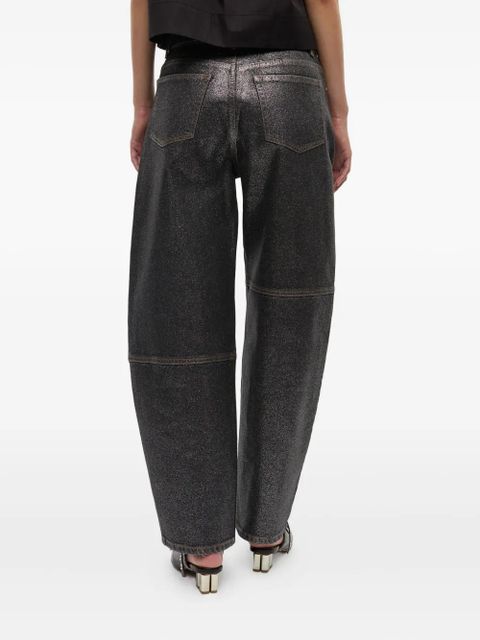 GANNI denim trousers - Black