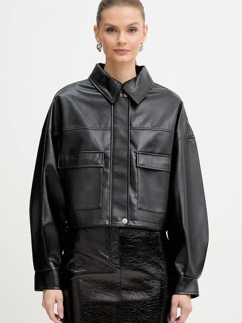 Guess kurtka FLAMINIA kolor czarny przejściowa oversize W5BL87 WF8P0 - zdjęcie produktu nr 1