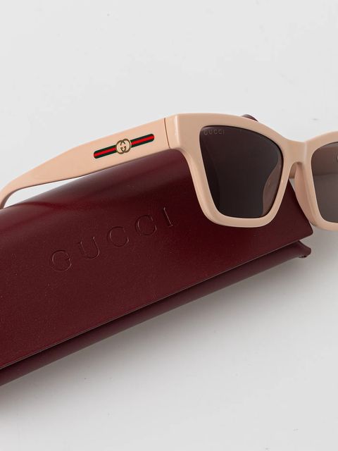 Gucci okulary przeciwsłoneczne damskie kolor różowy GG1982S - zdjęcie produktu nr 2