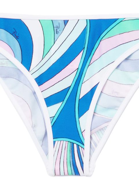 PUCCI Iride-print bikini bottoms - Blue